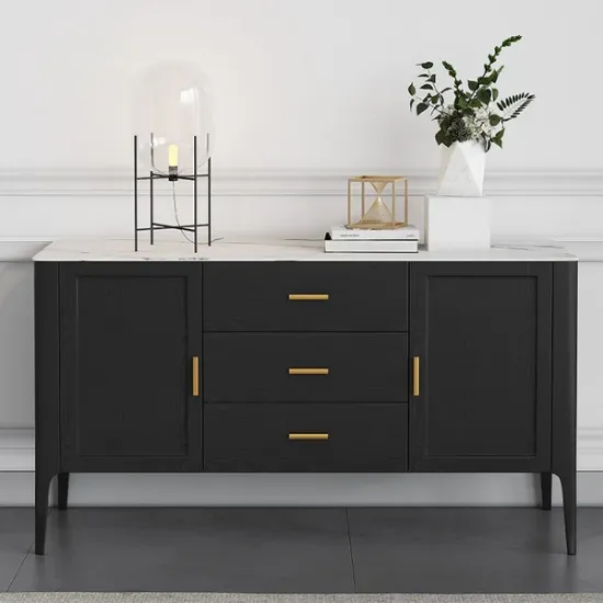 Picture of Lisco Modern Black Sideboard with drawers and doors