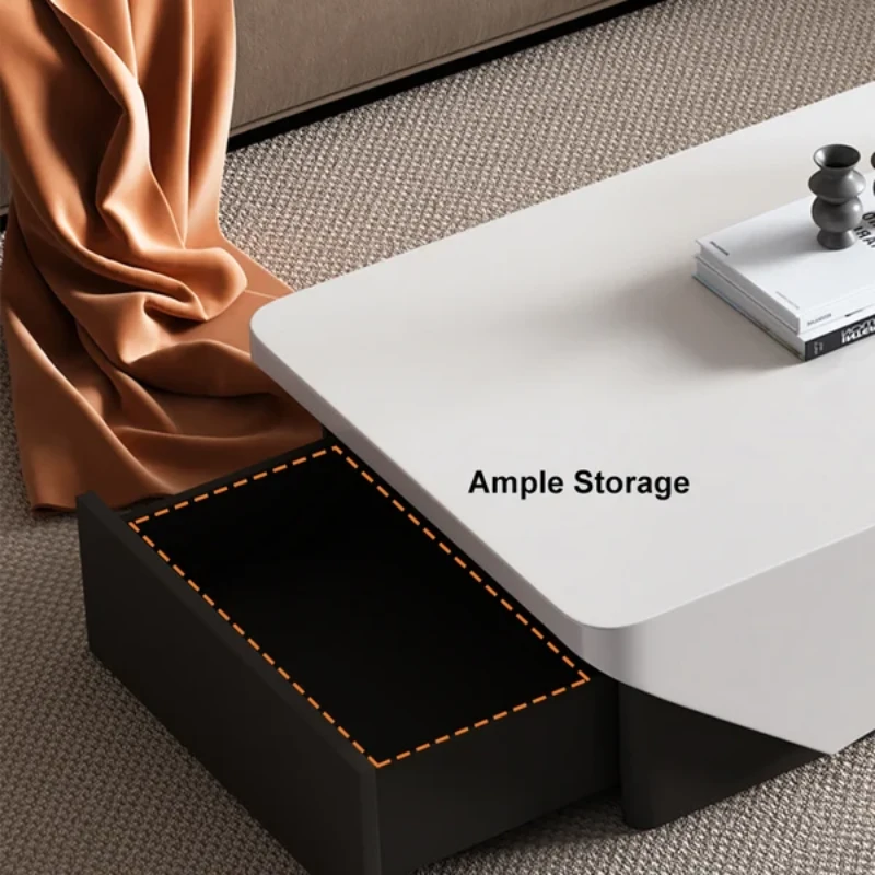 Picture of Divvia Natural Wood Coffee Table  with drawer storage