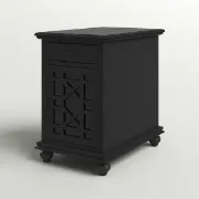 Picture of Ahmara Side table natural wood with storage 