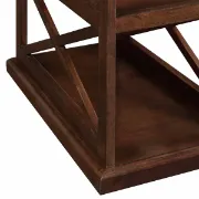 Picture of Arthella Natural wood Side table with storage 