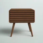 Picture of Birilian Natural Wood Side table - One drawer 