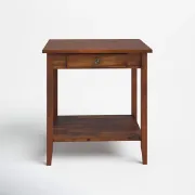 Picture of  Aidan Natural wood side table - One drawer