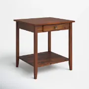 Picture of  Aidan Natural wood side table - One drawer