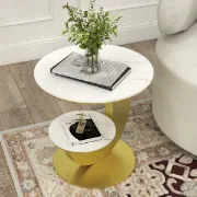 Picture of Marble Side table Melody - Two Shelves