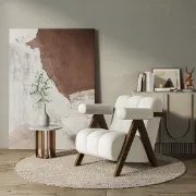 Picture of Arika Modern Natural wood  Arm chair