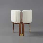 Picture of  Bergument Modern natural wood Arm chair 