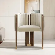 Picture of  Bergument Modern natural wood Arm chair 