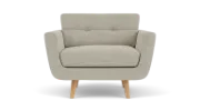 Picture of Natural wood upholstered chair - VERA