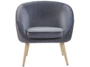 Picture of Divano Upholstered Natural wood chair 