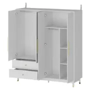 Picture of Miramer Natural wood Wardrobe with Mirror
