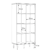 Picture of Roma Wardrobe Natural wood with Rattan