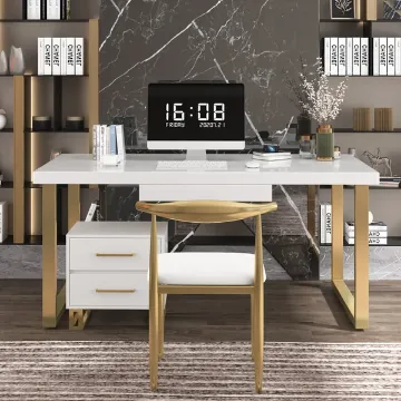 Show details for Coliden – Natural Wood Desk with Steel Frame & Optional Drawers Picture of Coliden – Natural Wood Desk with Steel Frame & Optional Drawers