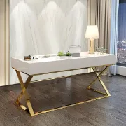 Picture of Hence – Natural Wood Office with Drawer | Modern Rectangular Design