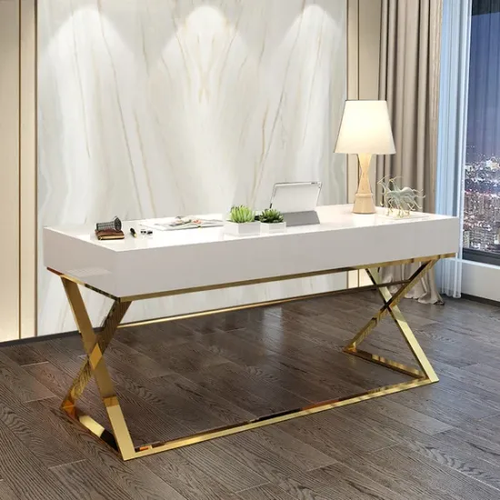 Picture of Hence – Natural Wood Office with Drawer | Modern Rectangular Design