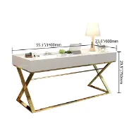 Picture of Hence – Natural Wood Office with Drawer | Modern Rectangular Design