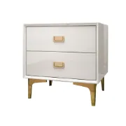 Renise – Modern 2-Drawer Nightstand in Natural Wood