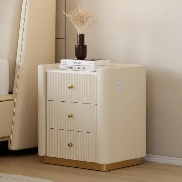Show details for Sernifi Natural wood Nightstand - 3 Drawers Picture of Sernifi Natural wood Nightstand - 3 Drawers