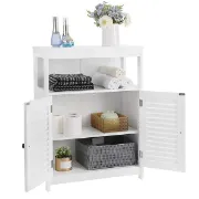 صورة خزانة حمام خشب طبيعي - بوفالو