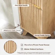 صورة خزانة حمام خشب طبيعي - مورا