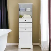 صورة خزانة حمام خشب طبيعي -آرميا