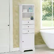 صورة خزانة حمام خشب طبيعي -آرميا