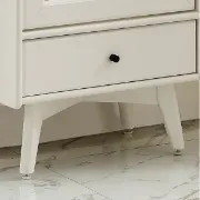 Picture of White Daquarius Freestanding Tower Accent Cabinet with Drawer