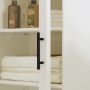 Picture of White Daquarius Freestanding Tower Accent Cabinet with Drawer