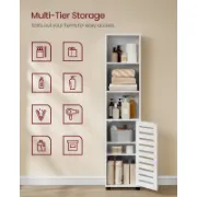 صورة خزانة حمام خشب طبيعي - ليو