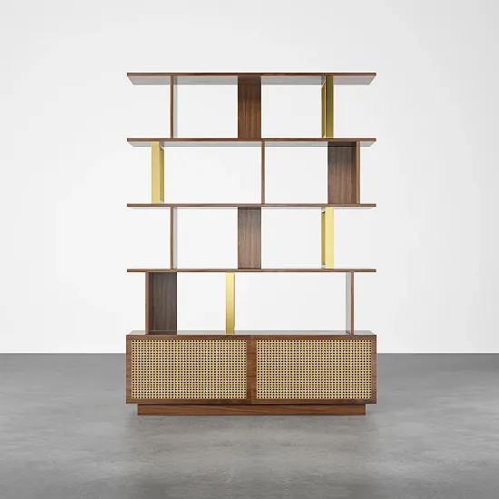 Picture of Loria bookcase - natural wood - multi-use