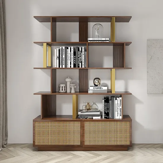 Picture of Loria bookcase - natural wood - multi-use