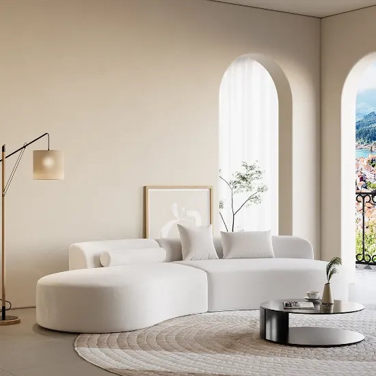 Picture of Elora Velvet Wave Sectional