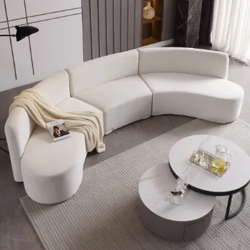 Show details for Luma Curved Natural Wood Floor Sofa – Artistic Elegance in Velvet Picture of Luma Curved Natural Wood Floor Sofa – Artistic Elegance in Velvet