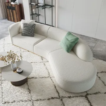 Show details for Mora Curved Sectional Sofa – Natural Wood Base Picture of Mora Curved Sectional Sofa – Natural Wood Base