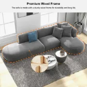 Picture of Gramfie L-Shaped Sectional Natural wood