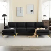 صورة Piece Upholstered Sectional