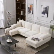 Picture of Mocha L-Shaped Sectional Natural wood