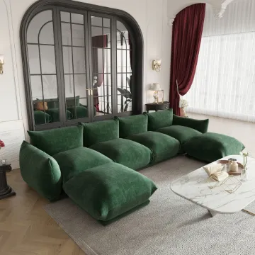 Show details for Serina U-Shaped Modular 6-Seater Sofa – Natural Wood Base Picture of Serina U-Shaped Modular 6-Seater Sofa – Natural Wood Base