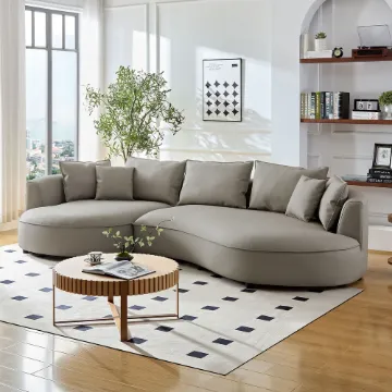 Show details for Mercato L-Shaped Sectional – Natural Wood Picture of Mercato L-Shaped Sectional – Natural Wood