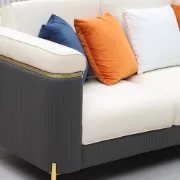 صورة كنبه ماس جلد ٣ مقعد