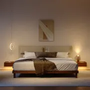 صورة سرير فيلمور الحديث - خشب الطبيعي