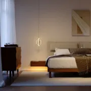 صورة سرير فيلمور الحديث - خشب الطبيعي