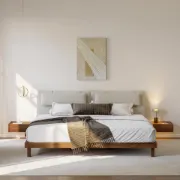 صورة سرير فيلمور الحديث - خشب الطبيعي