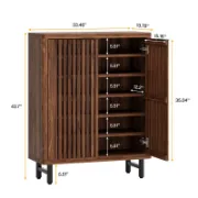 Picture of Cascade Shoe Cabinet - Natural wood