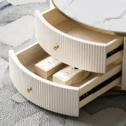 Picture of Riviera Coffee Table – Natural Wood & Luxe Dual Tops