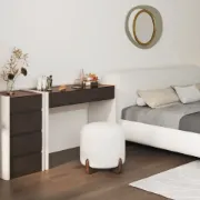 Niva pouf - Natural wood