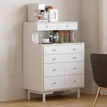 Show details for Sera Dresser & Chest – Refined Storage in Natural Wood Picture of Sera Dresser & Chest – Refined Storage in Natural Wood