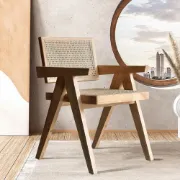 Picture of Zavira Rattan Accent Chair – Minimal Form, Natural Texture