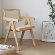 Picture of Zavira Rattan Accent Chair – Minimal Form, Natural Texture