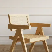 Picture of Zavira Rattan Accent Chair – Minimal Form, Natural Texture