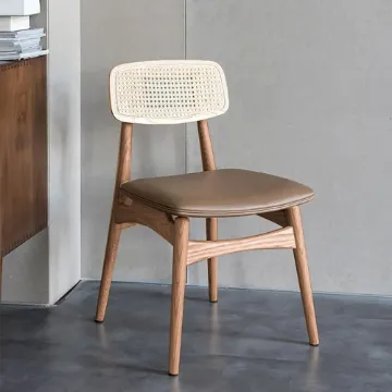 Show details for Nivo Scandinavian Rattan Back Chair Picture of Nivo Scandinavian Rattan Back Chair